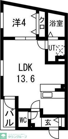 メルヴェイユ大日の物件間取画像
